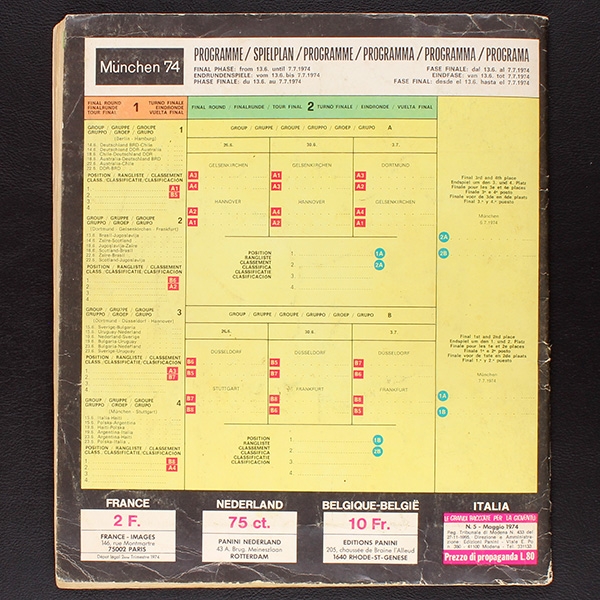München 74 Panini Sticker Album teilgefüllt - lesen