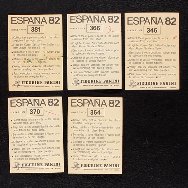 Espana 82 Panini 5 Sticker - gut