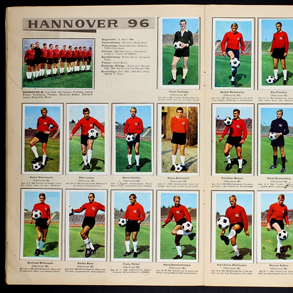 Bundesliga Asse 1966 Sicker-Verlag Album fast komplett - lesen