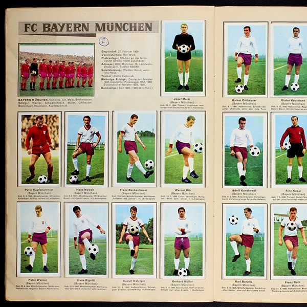 Bundesliga Asse 1966 Sicker-Verlag Album fast komplett - lesen