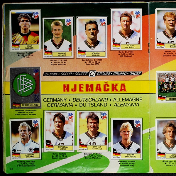 USA 94 Panini Sticker Album fast komplett -13