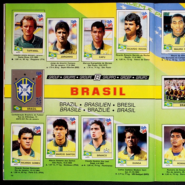 USA 94 Panini Sticker Album komplett