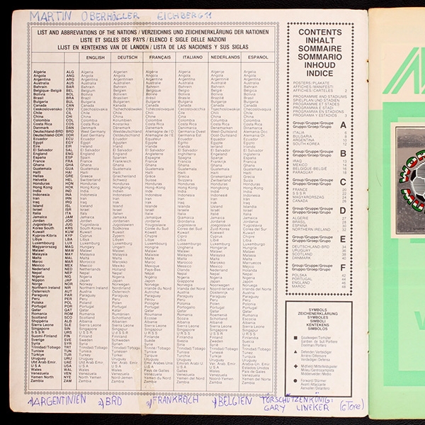 Mexico 86 Panini Sticker Album komplett