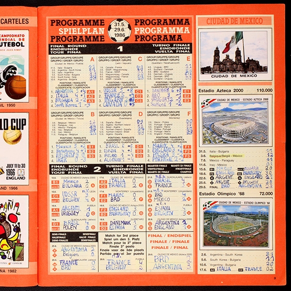 Mexico 86 Panini Sticker Album komplett