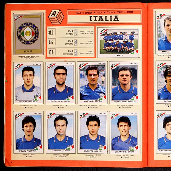 Mexico 86 Panini Sticker Album komplett