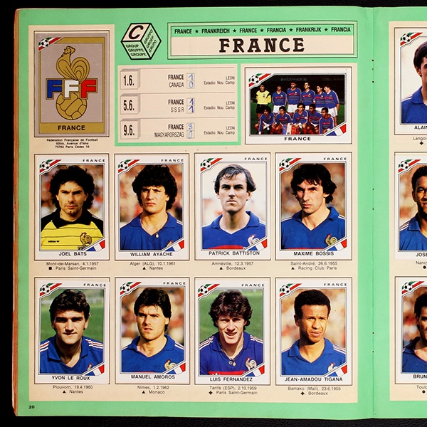 Mexico 86 Panini Sticker Album komplett