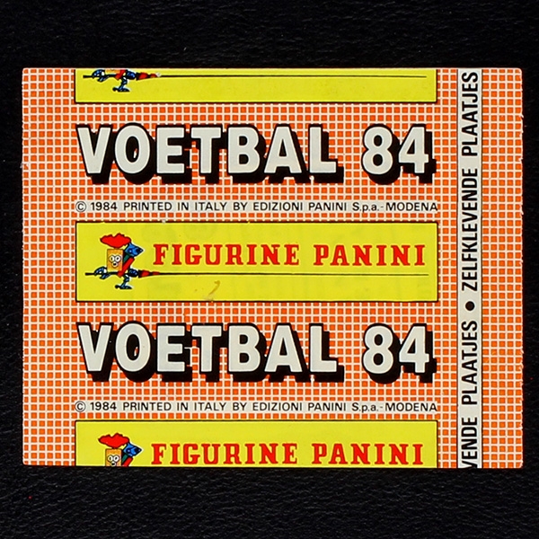 Voetbal 84 Panini Sticker Tüte
