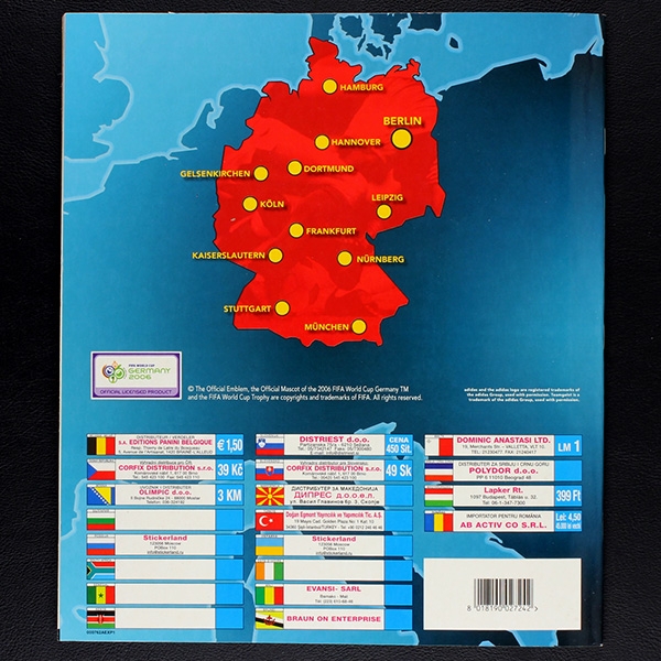 Germany 2006 Panini Sticker Album komplett