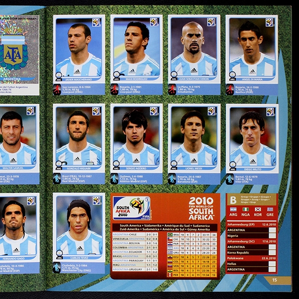 South Africa 2010 Panini Sticker Album komplett