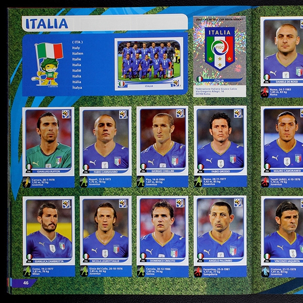 South Africa 2010 Panini Sticker Album komplett