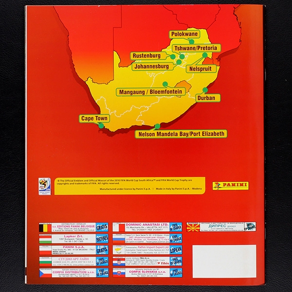 South Africa 2010 Panini Sticker Album komplett