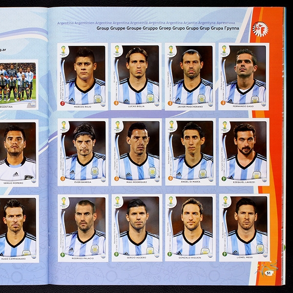 Brasil 2014 Panini Sticker Album komplett