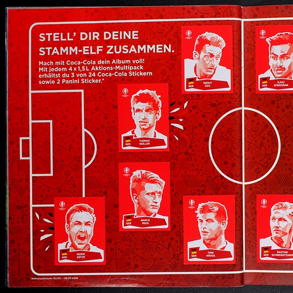 Euro 2016 Panini Sticker Album komplett - D