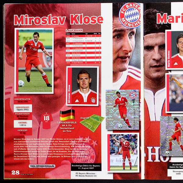 FC Bayern München 2009 Panini Sticker Album komplett