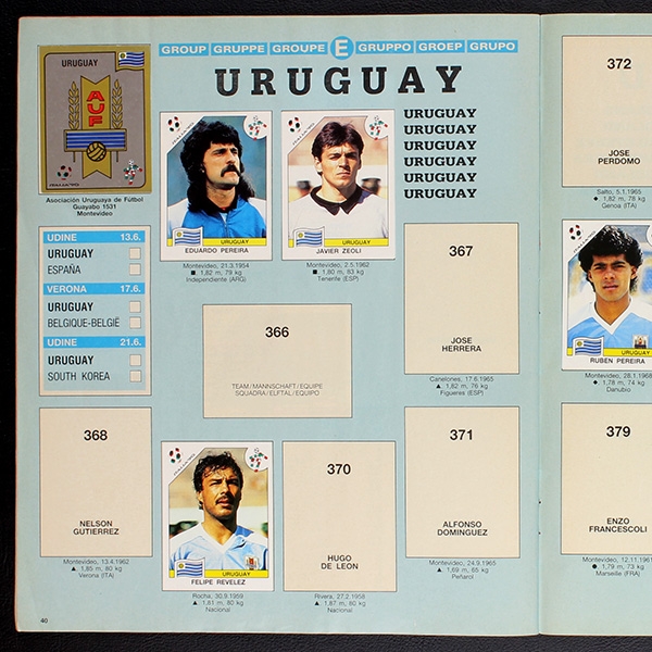 Italia 90 Panini Sticker Album teilgefüllt - lesen