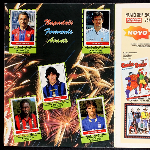 Europske Nogometne 97 Panini Sticker Album komplett