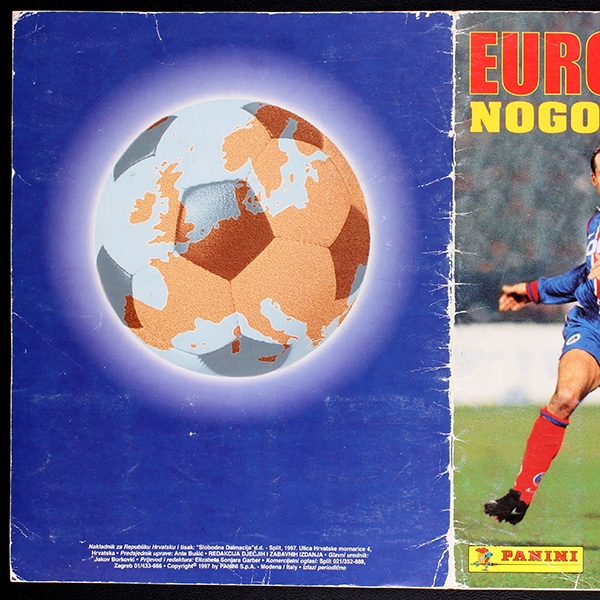 Europske Nogometne 97 Panini Sticker Album komplett