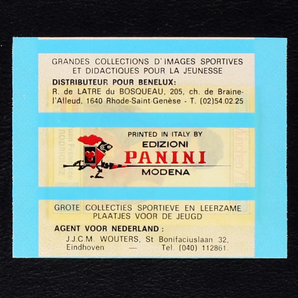 München 72 Panini Sticker Tüte - B