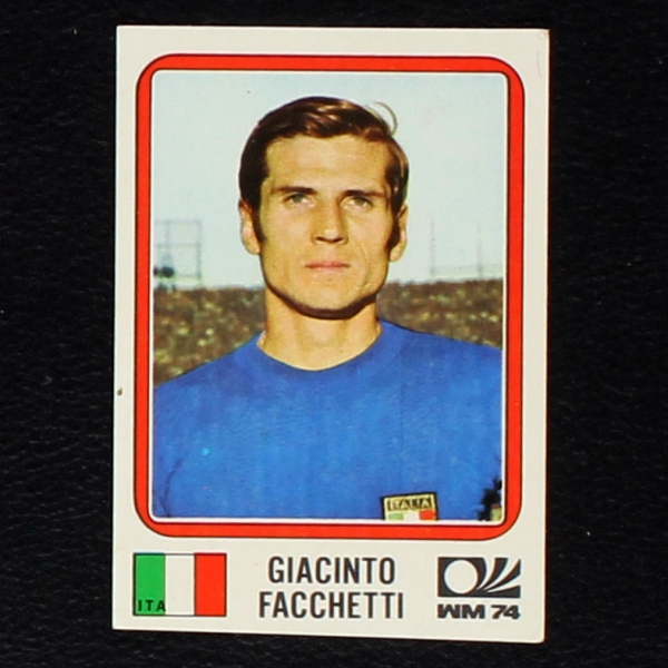 Giacinto Facchetti Sticker No. 292 Panini - München 74