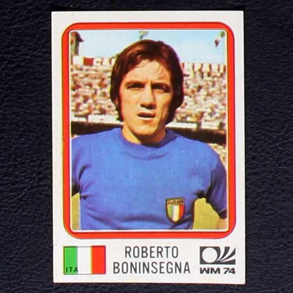 Roberto Boninsegna Sticker No. 305 Panini - München 74