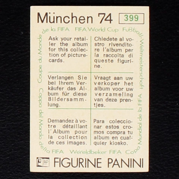 Jose Torres Sticker No. 399 Panini - München 74