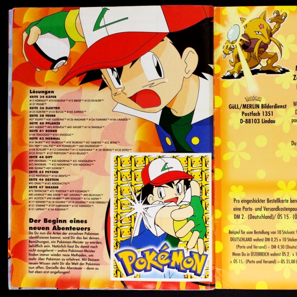 Pokemon Merlin sticker album complete - w.P.