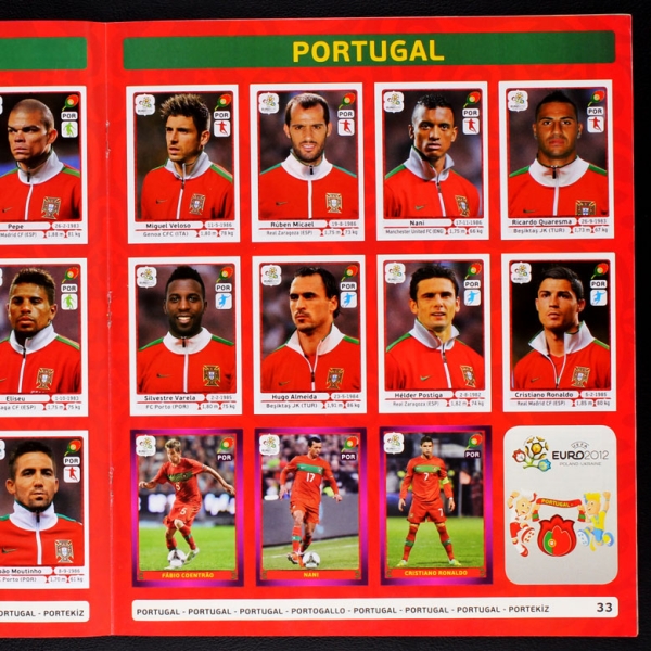 Euro 2012 Panini Sticker Album komplett - Italien