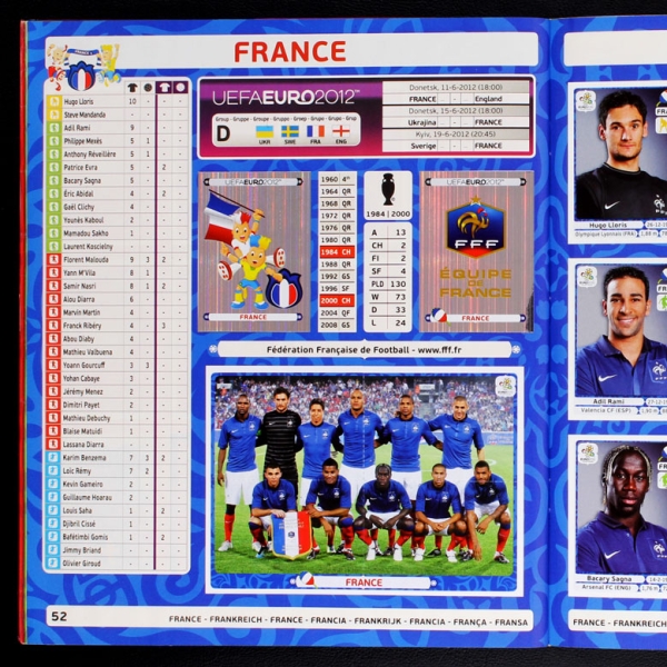 Euro 2012 Panini Sticker Album komplett - Italien