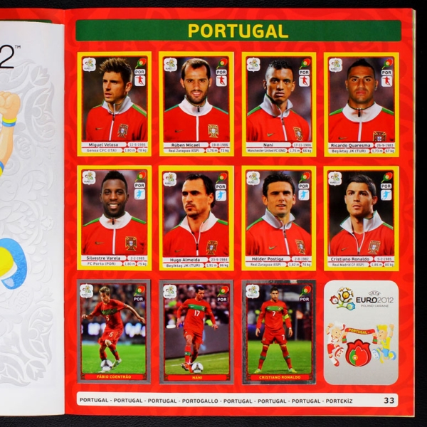 Euro 2012 Panini Sticker Album komplett - Platinum Edition