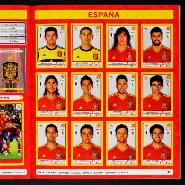 Euro 2012 Panini Sticker Album komplett - Platinum Edition