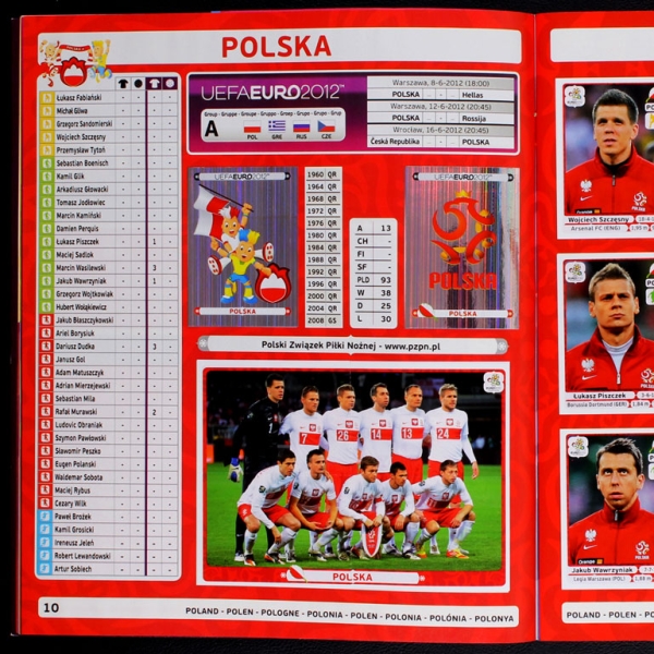 Euro 2012 Panini Sticker Album komplett - Italien