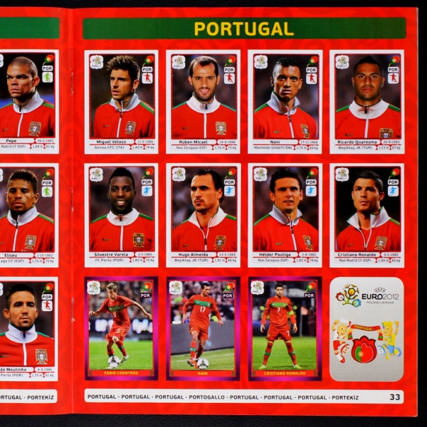 Euro 2012 Panini Sticker Album komplett - Italien