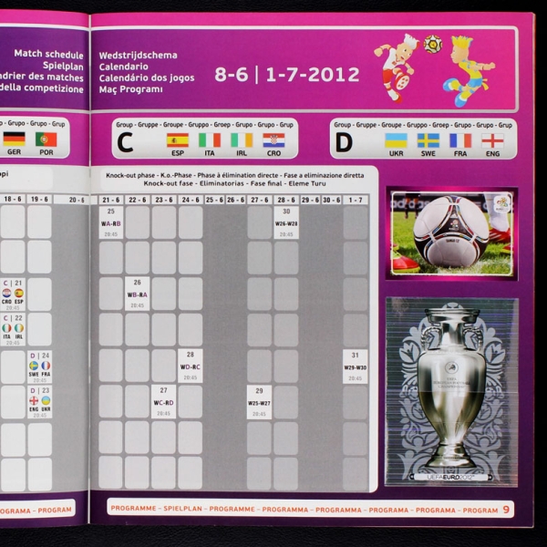Euro 2012 Panini Sticker Album komplett - PL
