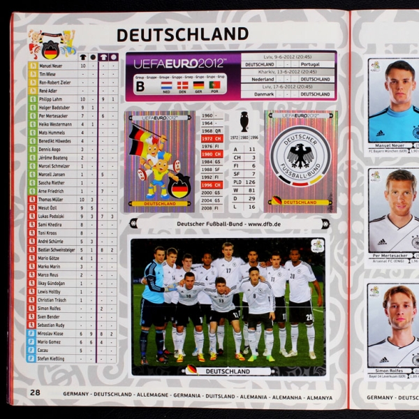 Euro 2012 Panini Sticker Album komplett - PL