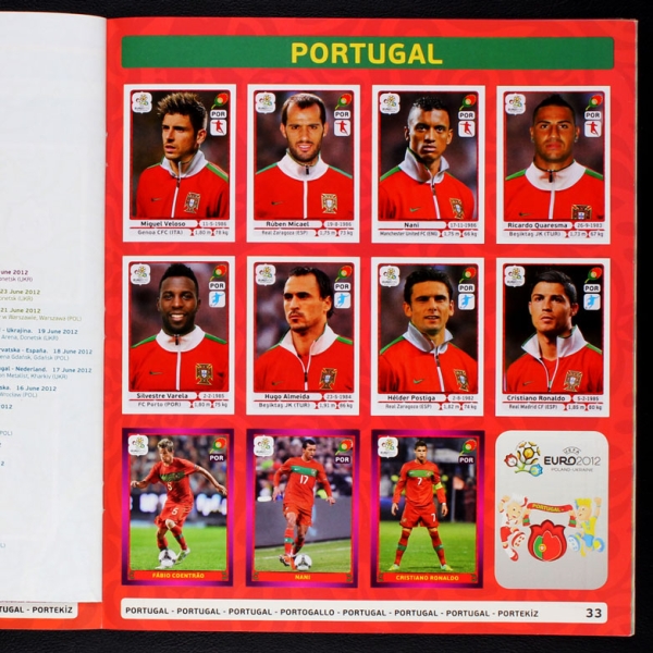 Euro 2012 Panini Sticker Album komplett - PL