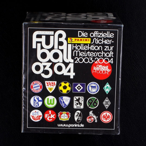 Fußball 2003 Panini Box mit 50 Sticker Tüten