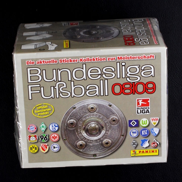 Fußball 2008 Panini Box mit 100 Sticker Tüten