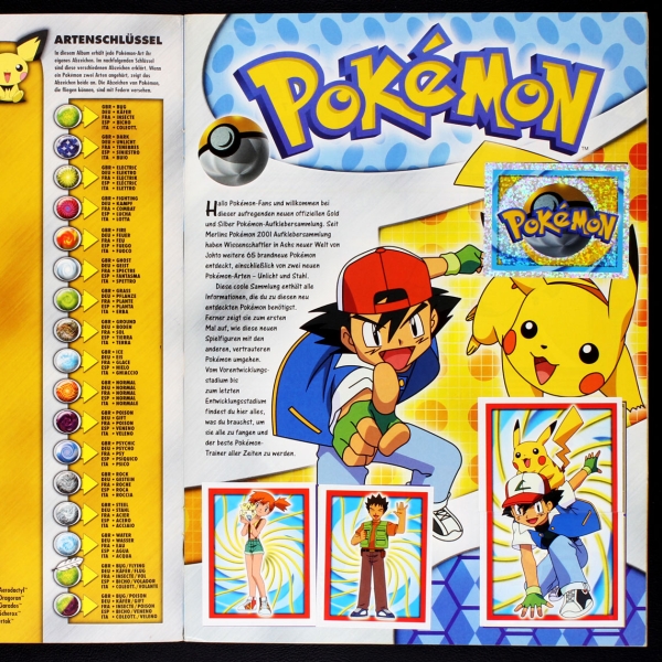 Pokemon 4 Merlin Sticker Album komplett - o.P.