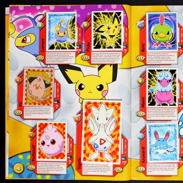 Pokemon 4 Merlin Sticker Album komplett - o.P.