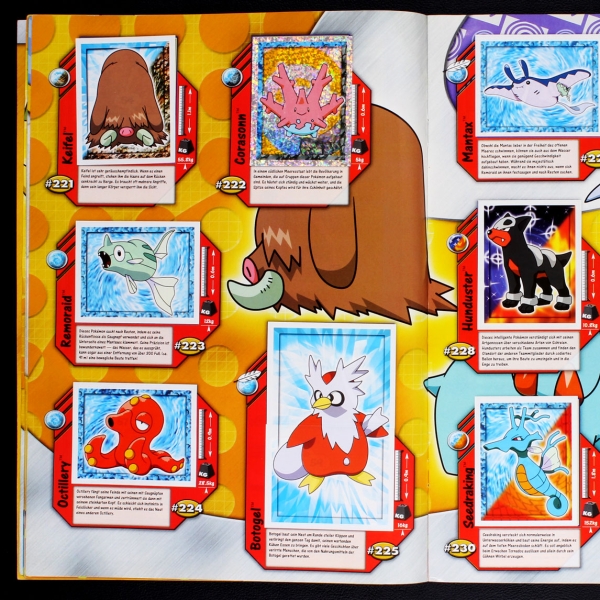 Pokemon 4 Merlin Sticker Album komplett - o.P.