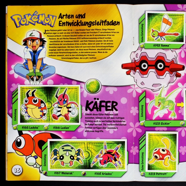Pokemon 4 Merlin Sticker Album komplett - o.P.