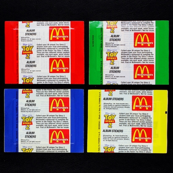 Toy Story 2 Panini Sticker Tüte - McDonalds 4x