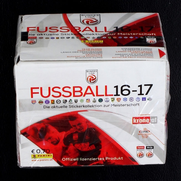 Fußball 2016 Panini Box mit 50 Sticker Tüten