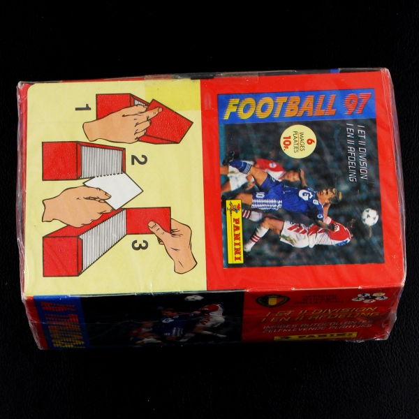 Football 97 Panini Box mit 100 Sticker Tüten