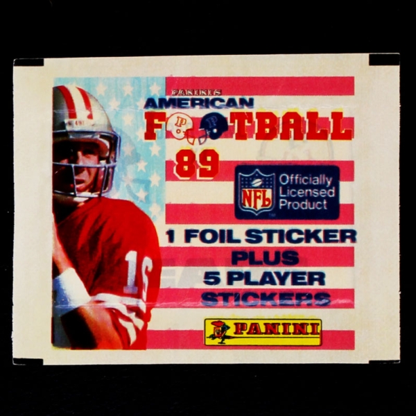 Football 89 NFL Panini sticker bag