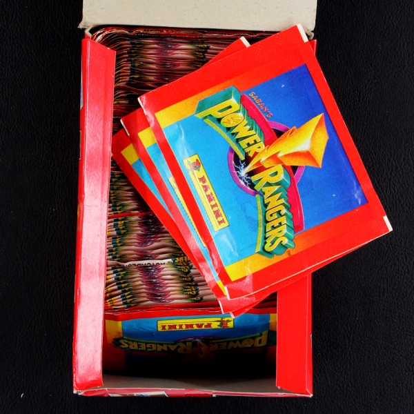 Power Ranger Panini Box mit 100 Sticker Tüten