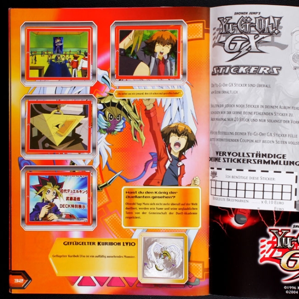 Yu-Gi-Oh! GX Upper Deck Sticker Album komplett
