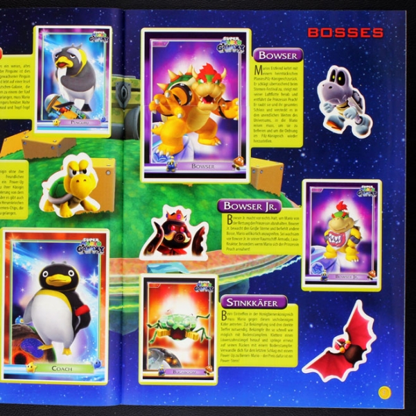 Super Mario Galaxy E-Max Sticker Album komplett