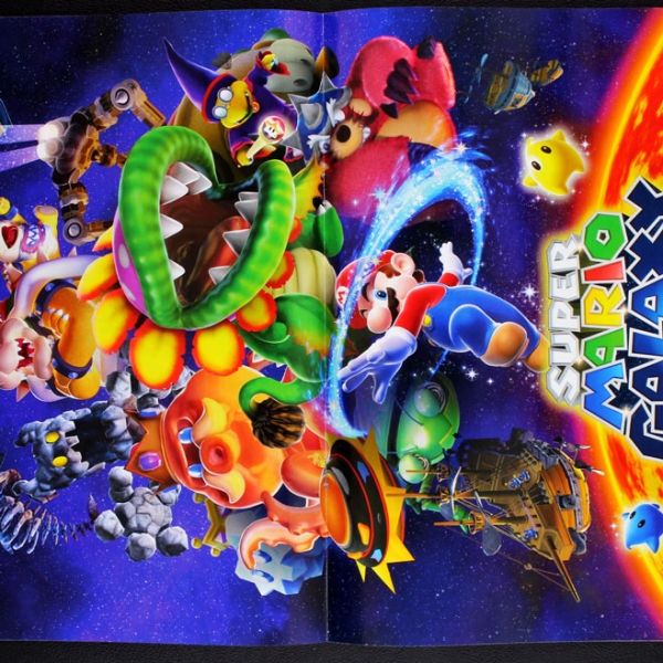 Super Mario Galaxy E-Max Sticker Album komplett