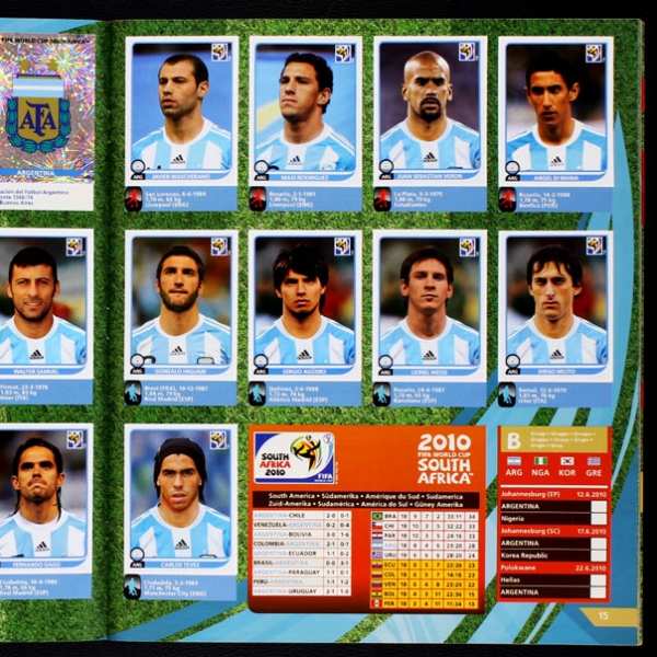 South Africa 2010 Panini Sticker Album komplett